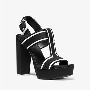 Becker Black and White Women's Platform Sandals BRAND NEW - NEVER WORN